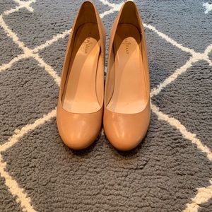 Cole Haan nude wedges